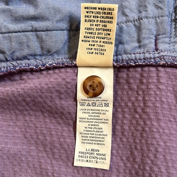 L.L. Bean Women’s Purple Wide Wale Corduroy Shirt Jacket Plus Size 3X - Picture 10 of 12
